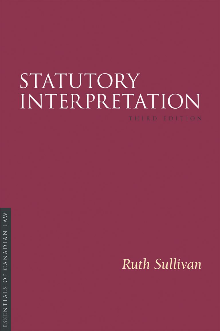 Statutory Interpretation The Federation Press