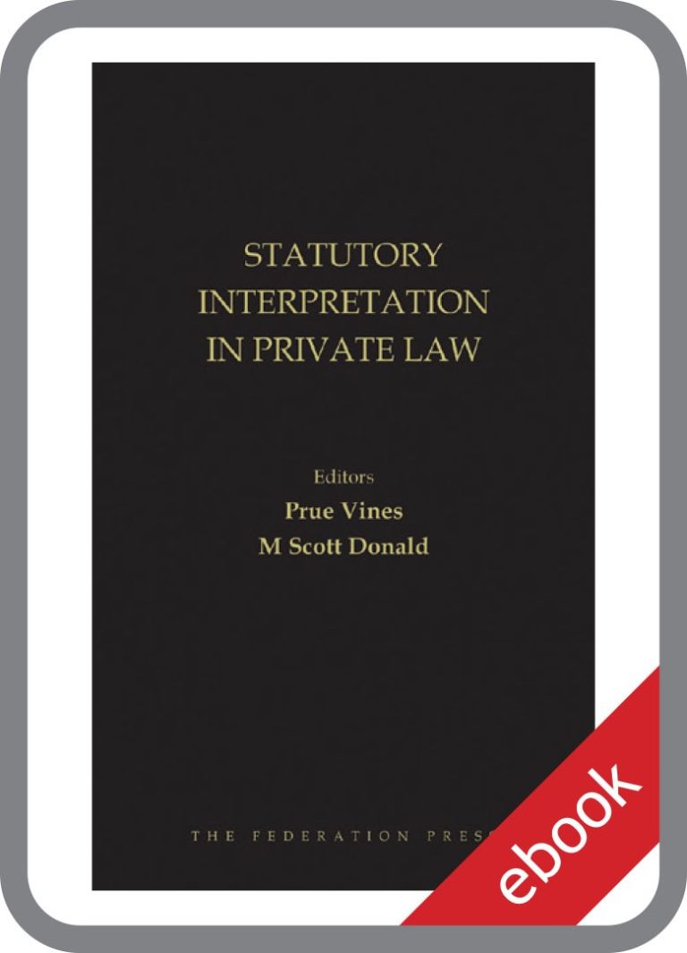 Statutory Interpretation - The Federation Press