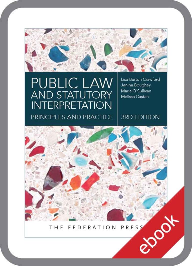Public Law and Statutory Interpretation - The Federation Press